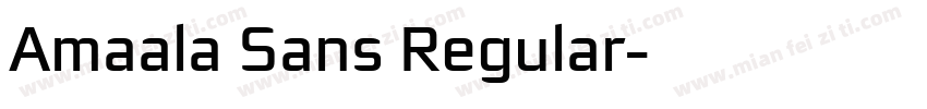 Amaala Sans Regular字体转换